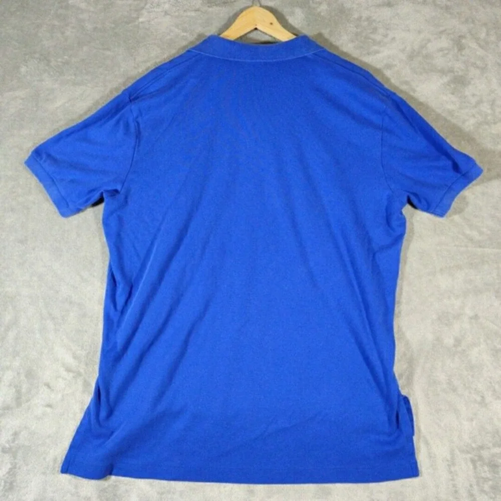 Polo by Ralph Lauren Shirt Men's L Blue Polo with Yellow Pony‎ Logo Vintage